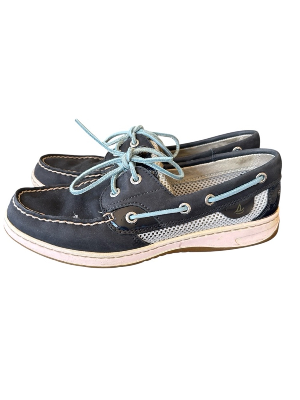 Sperry Topsider Bluefish‎ Blue Leather Boat Shoe Size 8